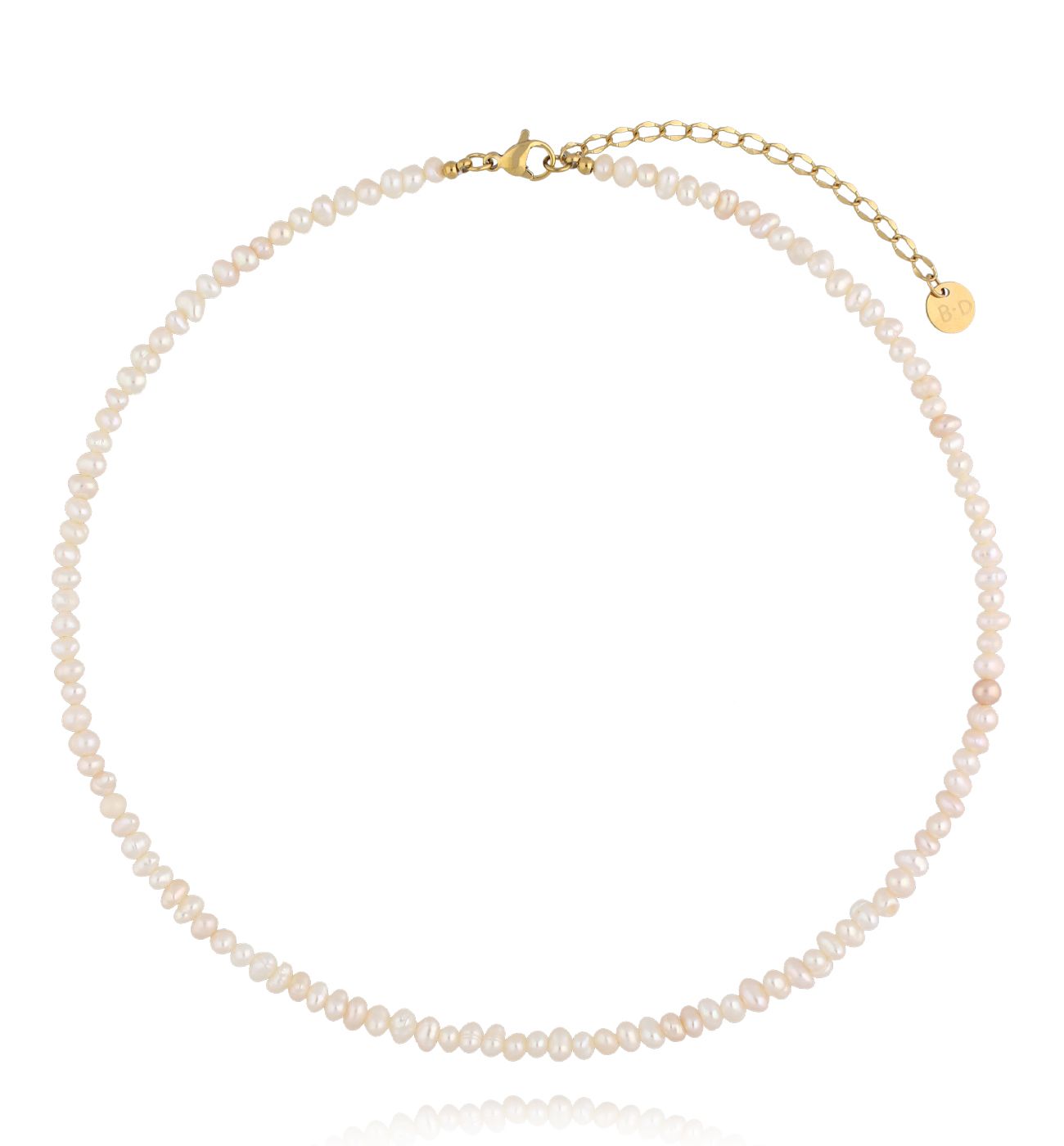 Naszyjnik z klasycznych pereł w naturalnym kształcie - By Dziubeka