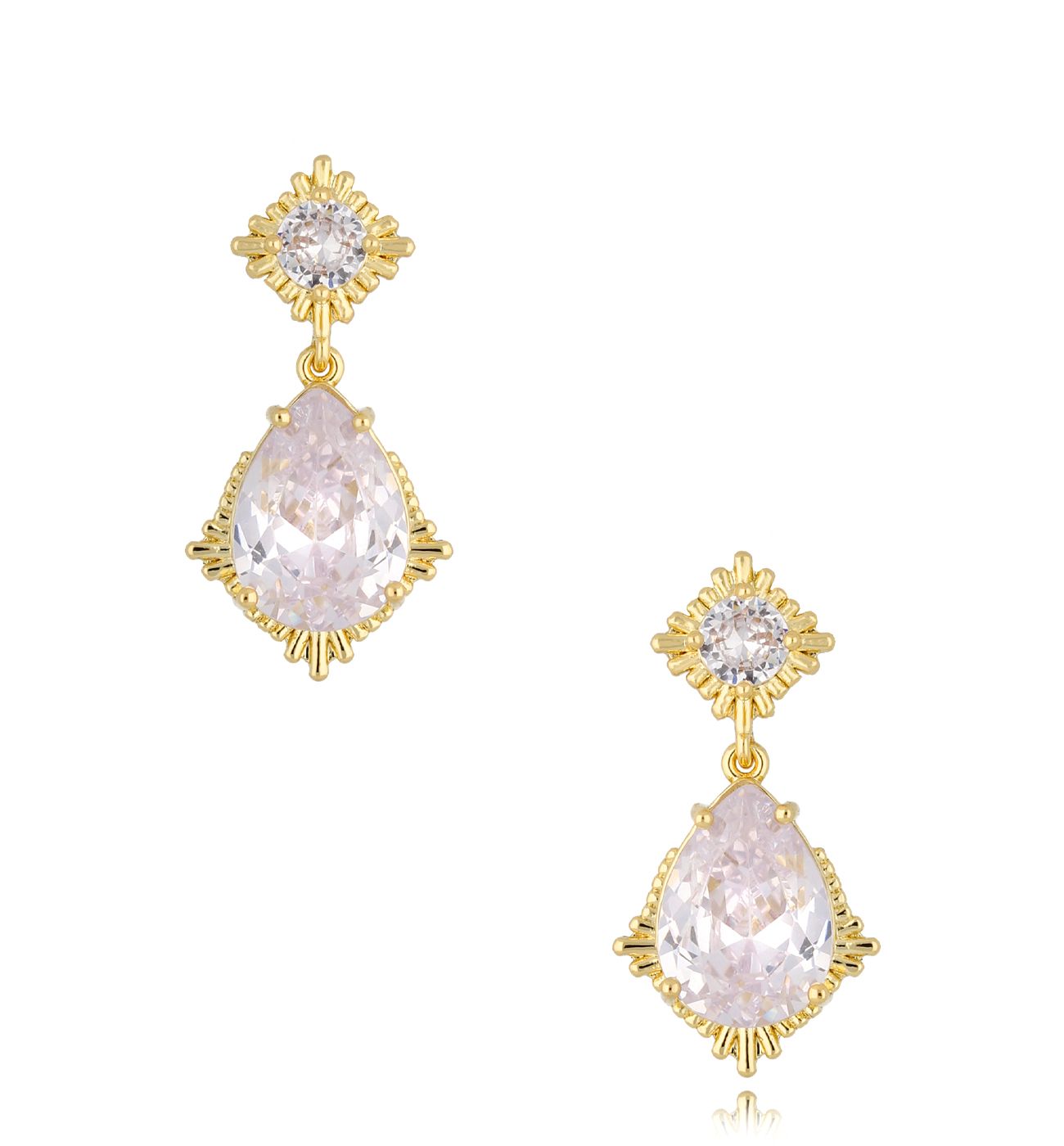 Kolczyki z transparentnymi kryształami Agadir KSS1187