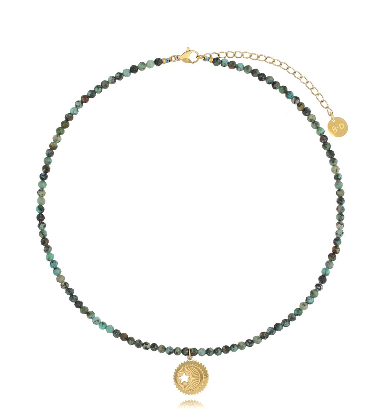 Naszyjnik z turkusami afrykańskimi - By Dziubeka