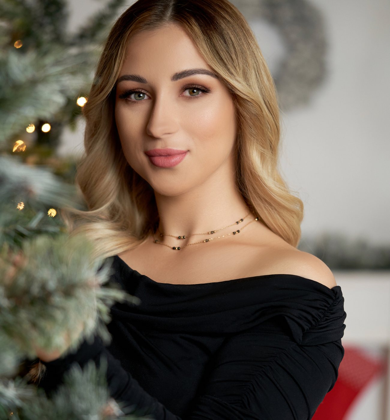 Naszyjnik z czarnymi kuleczkami emaliowanymi Enamel Balls NSA0517