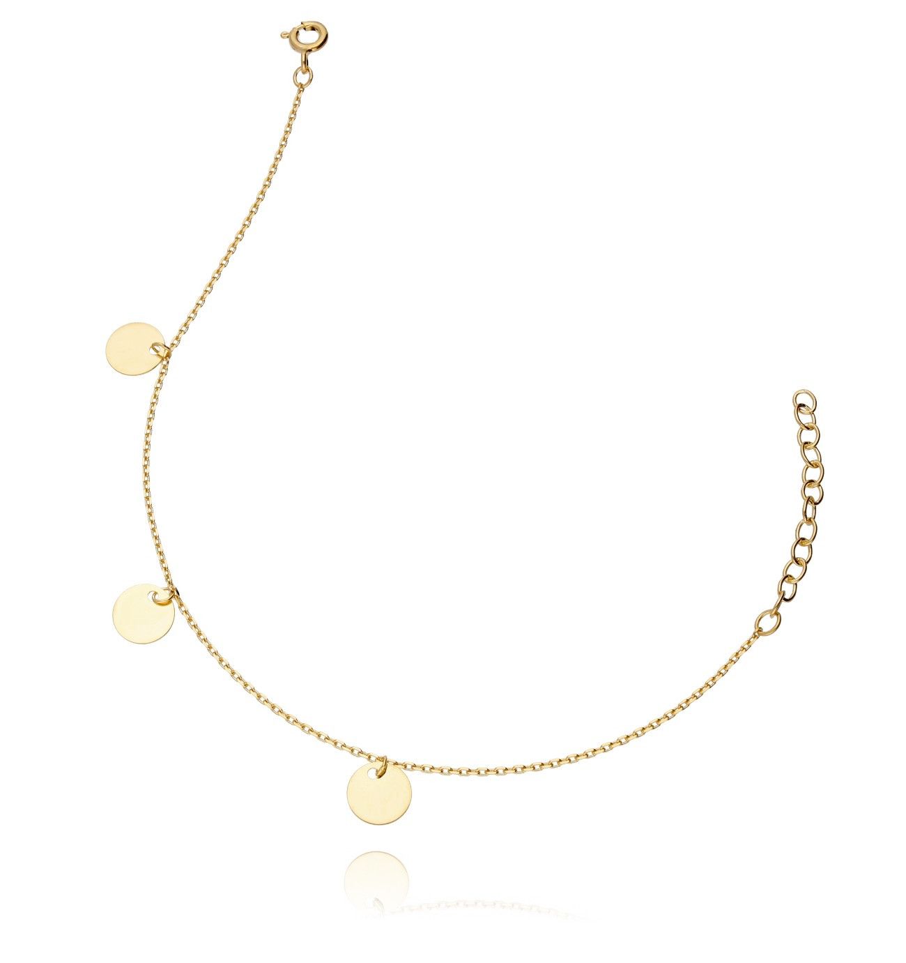 Bransoletka ze srebra pozłacanego - By Dziubeka