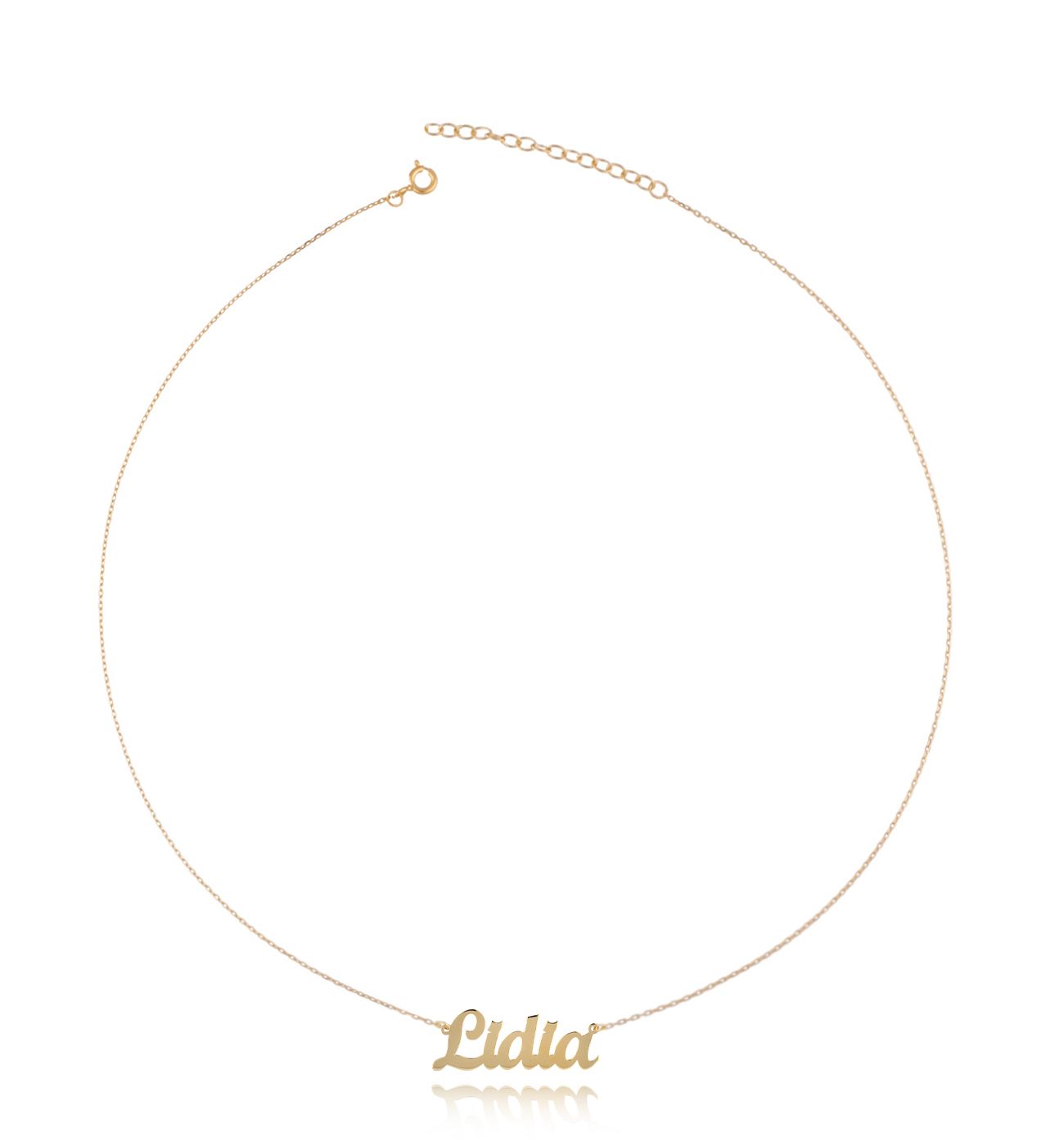 Naszyjnik srebrny pozłacany LIDIA - By Dziubeka