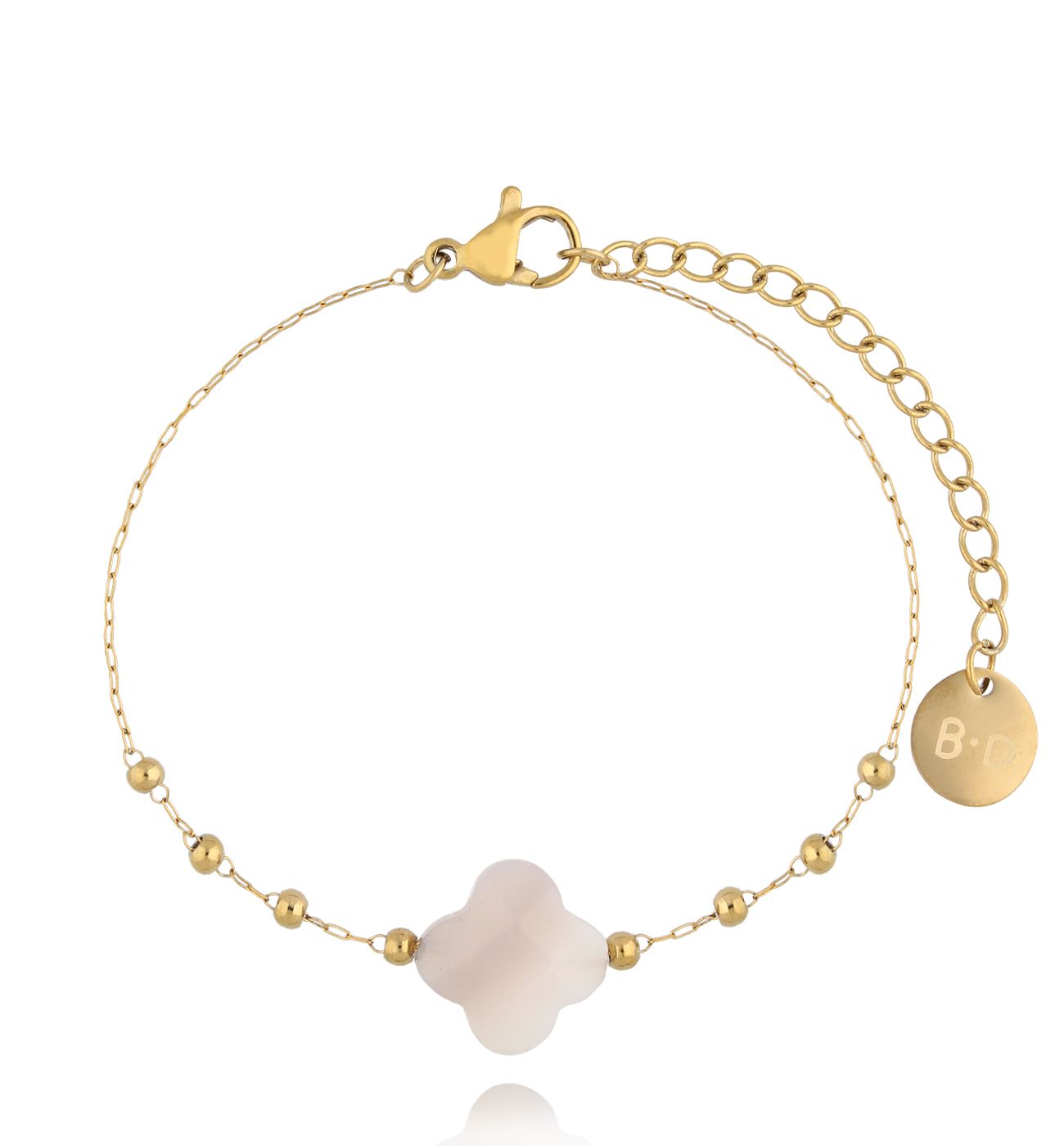 Bransoletka z koniczynką z agatu Creation - By Dziubeka