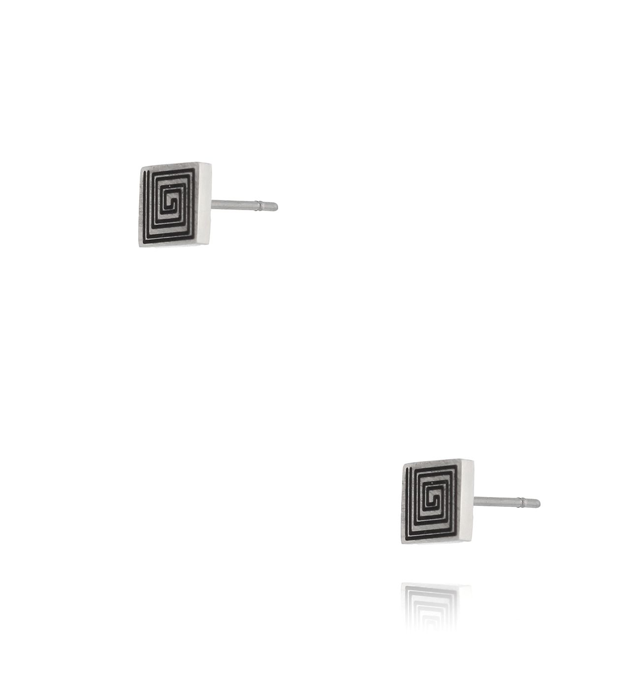 Kolczyki z kwadratami Piazza 083 - By Dziubeka