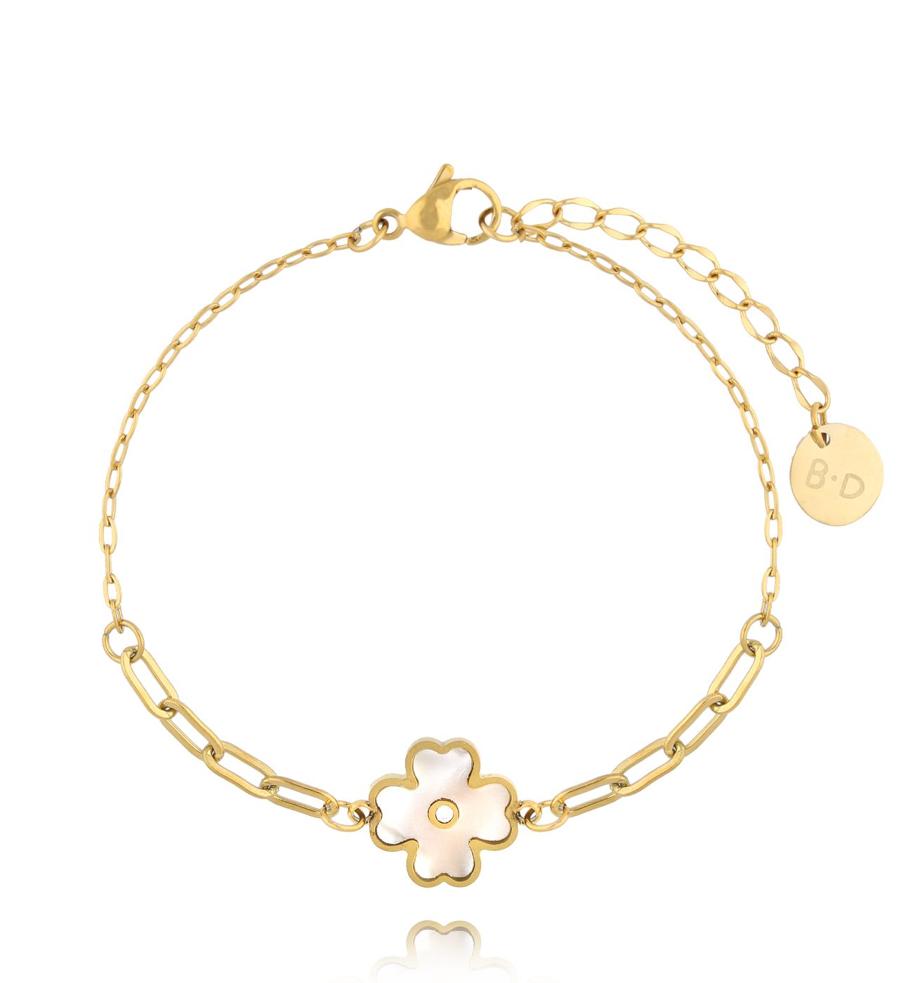 Bransoletka złota z koniczynką Successful BSY0025