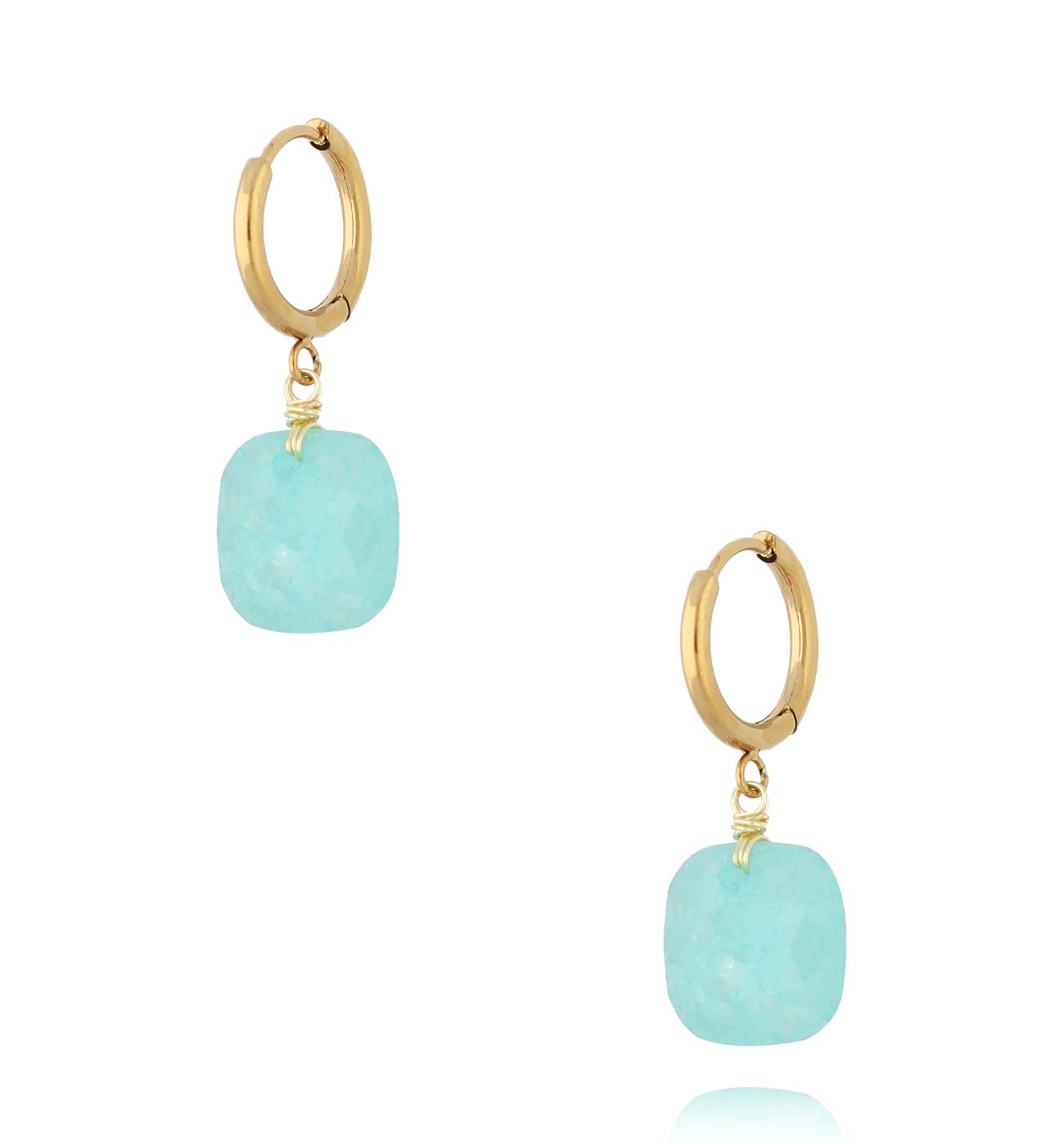 Kolczyki z amazonitami Island Elegance KPA0248