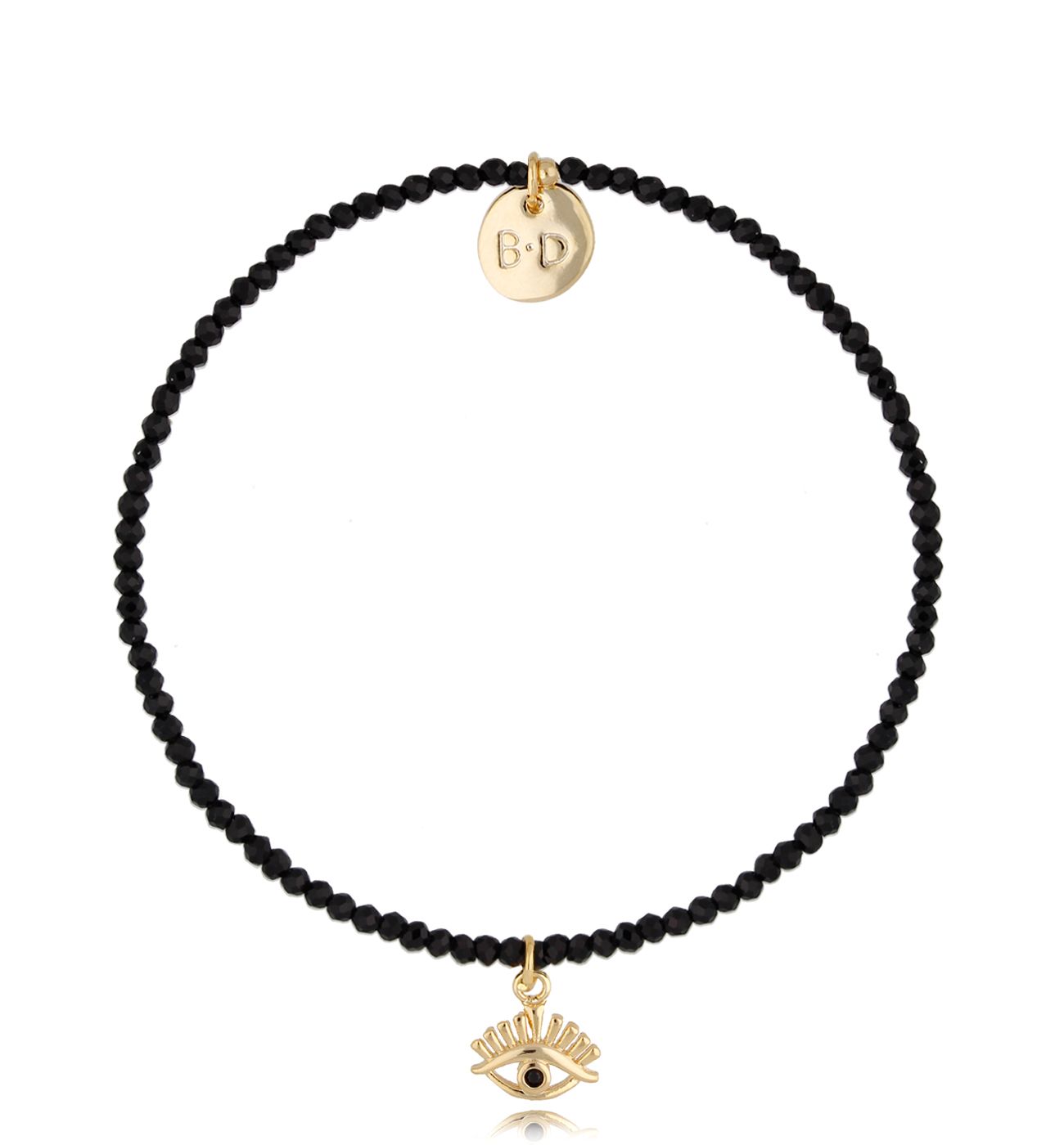 Bransoletka czarna z okiem Lifestyle - By Dziubeka