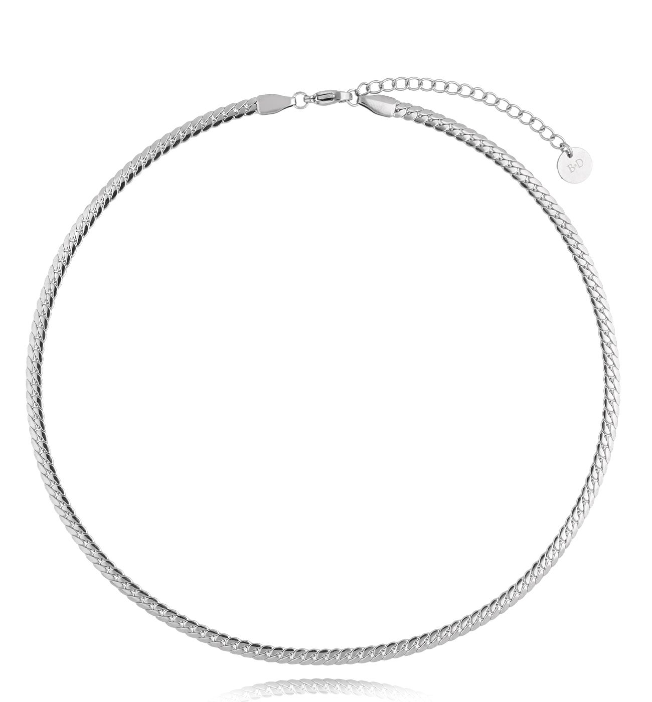 Naszyjnik żmijka srebrny - By Dziubeka