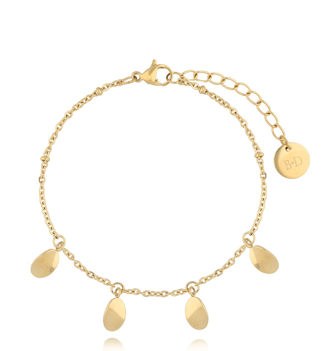 Bransoletka złota z blaszkami Pendenti - By Dziubeka