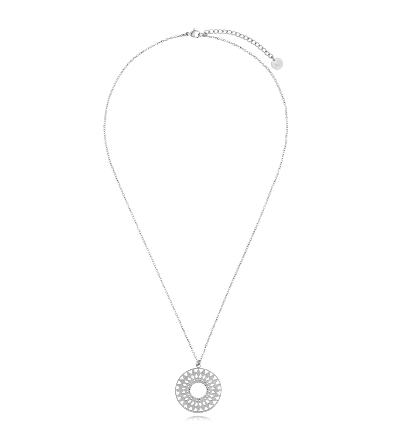 Naszyjnik srebrny z zawieszką Lila - By Dziubeka