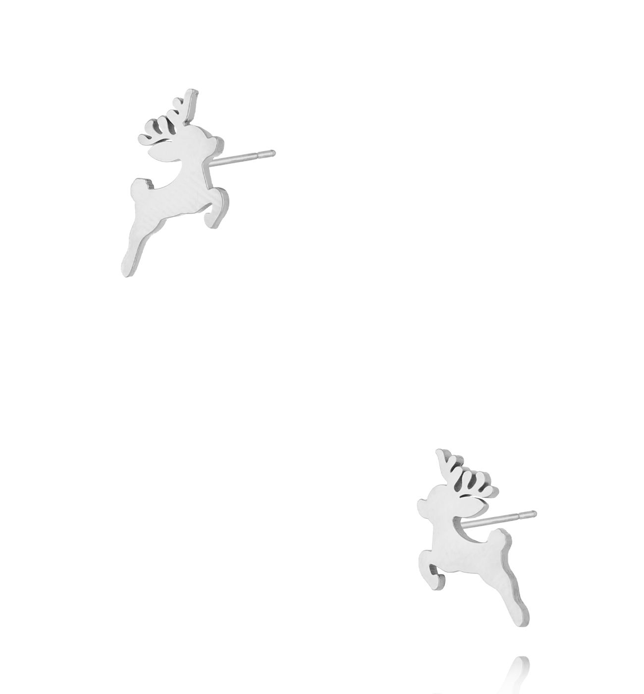 Kolczyki renifery srebrne KSA2288