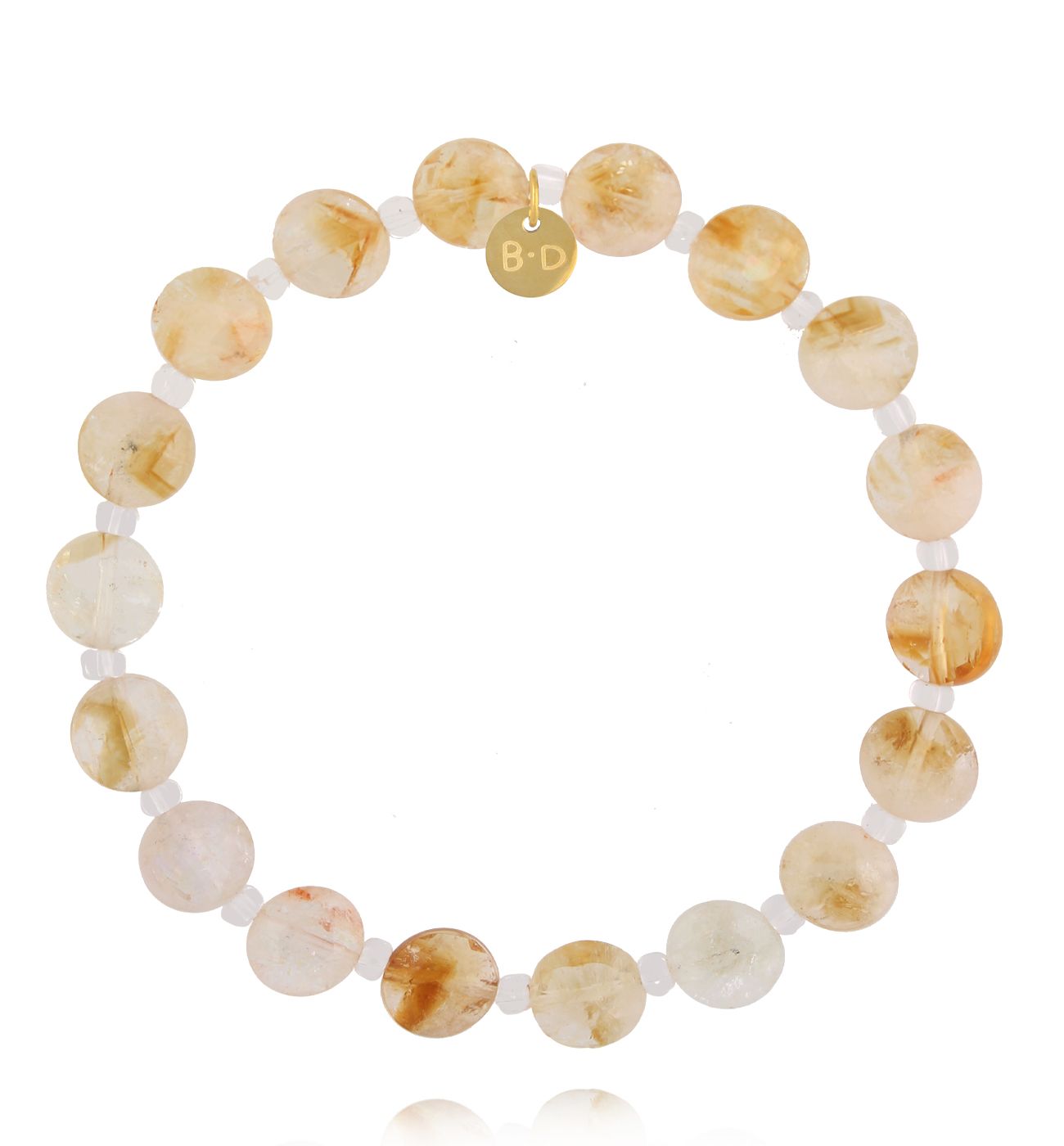 Bransoletka z fasetowanymi cytrynami - By Dziubeka