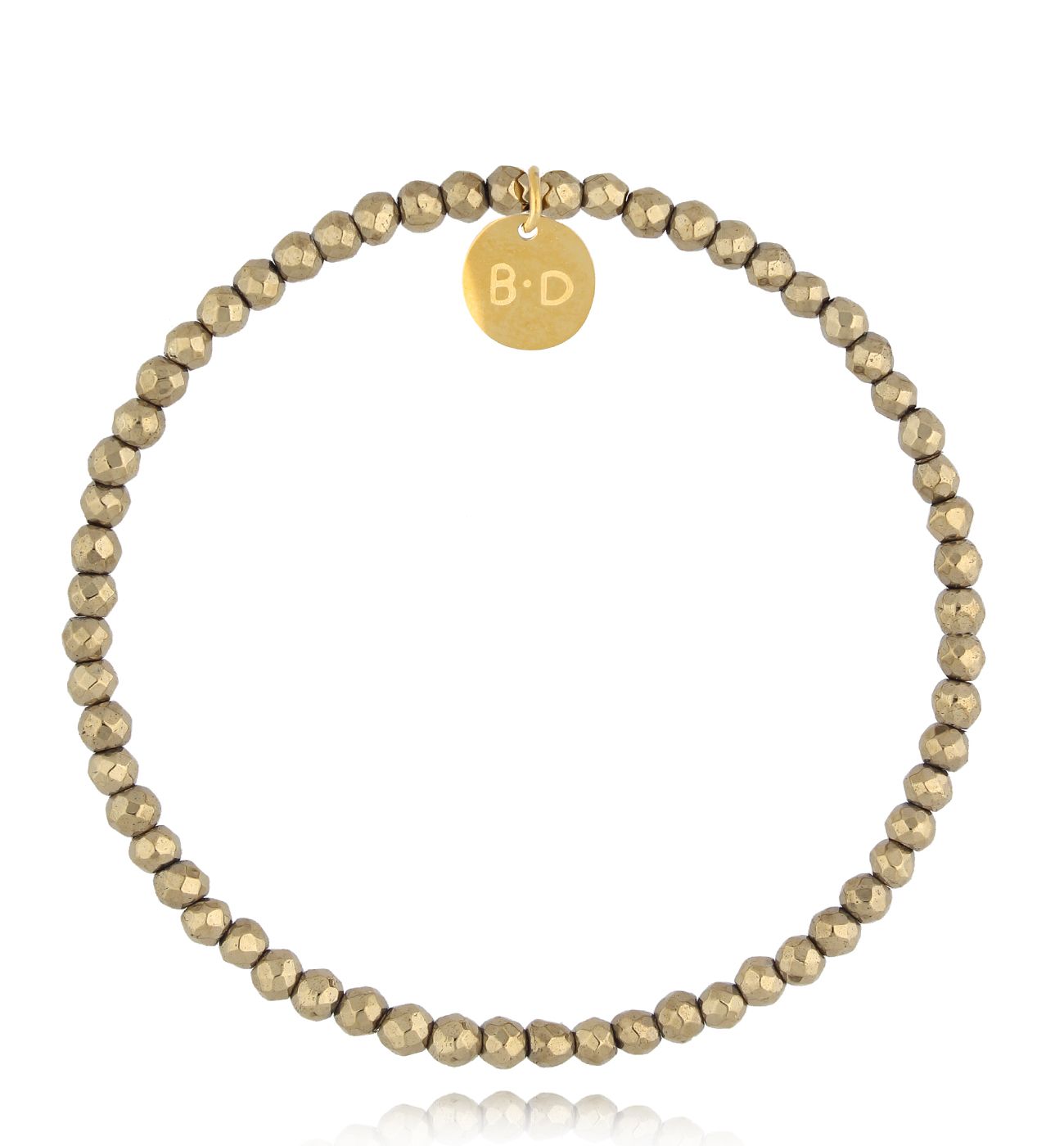 Bransoletka ze złotymi hematytami Pelotas - By Dziubeka