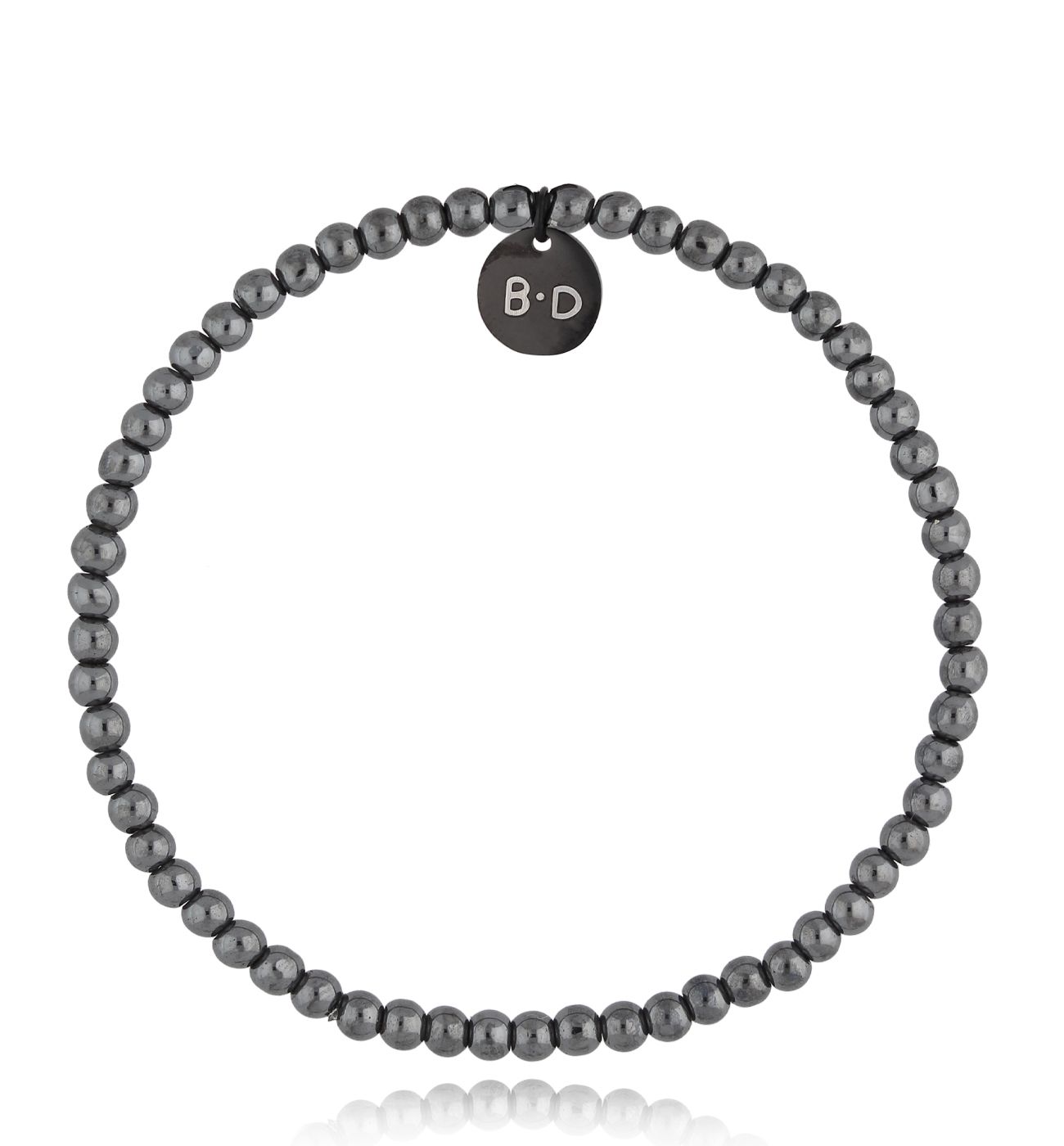 Bransoletka stalowa z hematytami Flussio - By Dziubeka