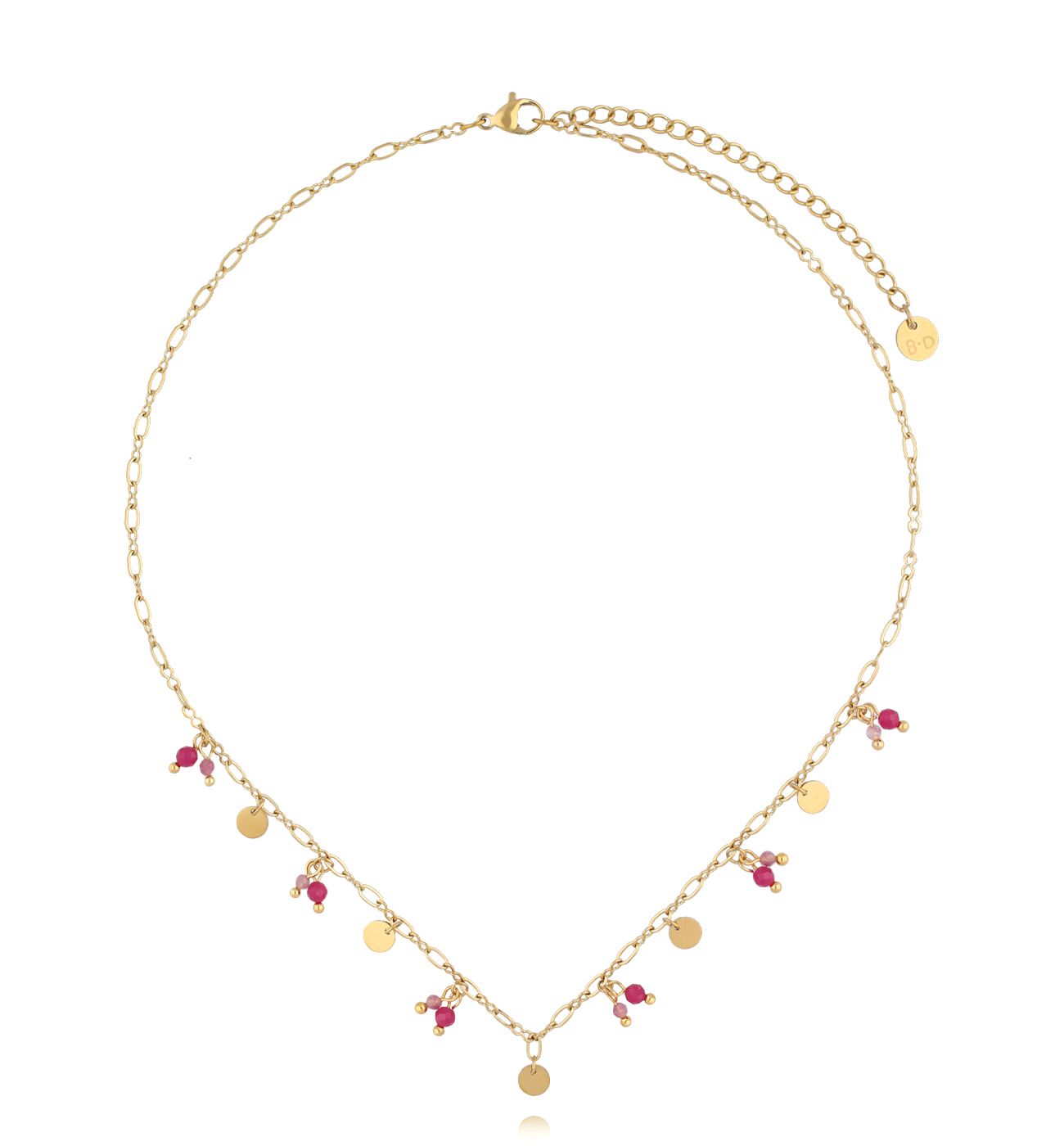 Naszyjnik z turmalinami złoty NSY0444