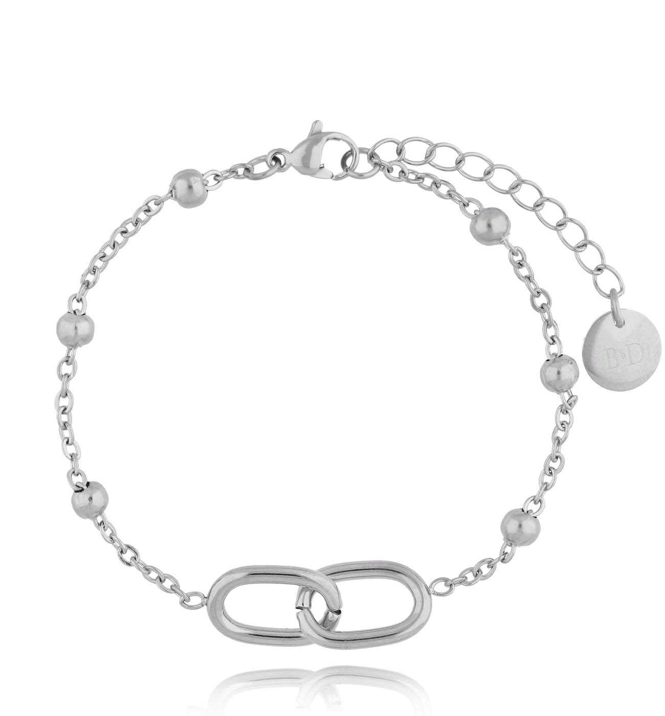 Bransoletka srebrna z kuleczkami Sagacity BSA0469