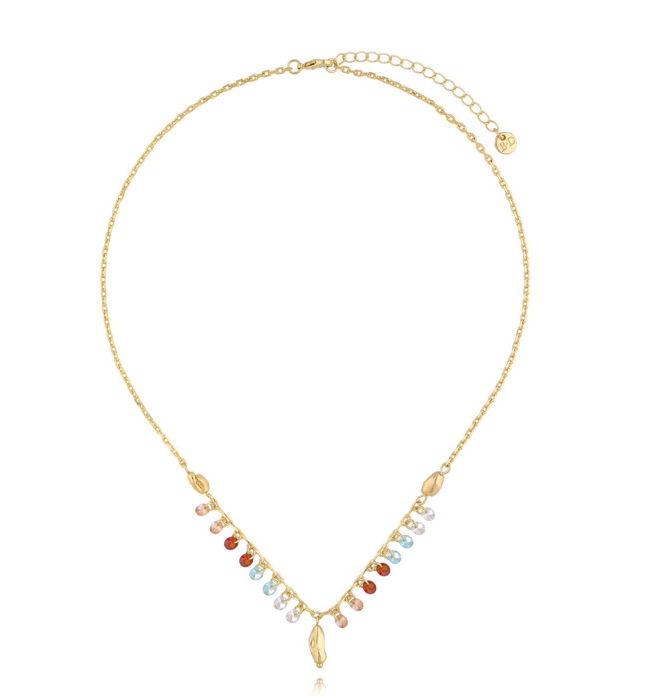 Naszyjnik z kolorowymi kryształkami NSC0516