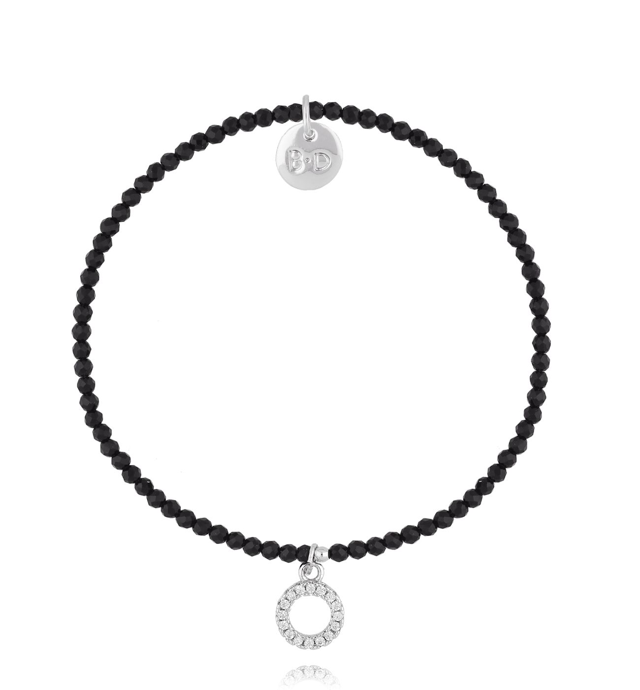 Bransoletka z czarnymi turmalinami - By Dziubeka