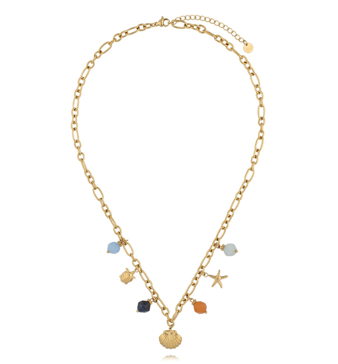 Naszyjnik wakacyjny z muszlami i kamieniami NSC0617