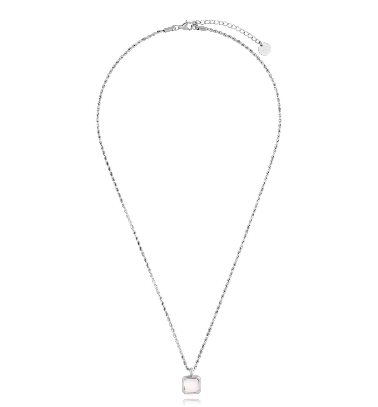 Naszyjnik z zawieszką z masy perłowej - By Dziubeka