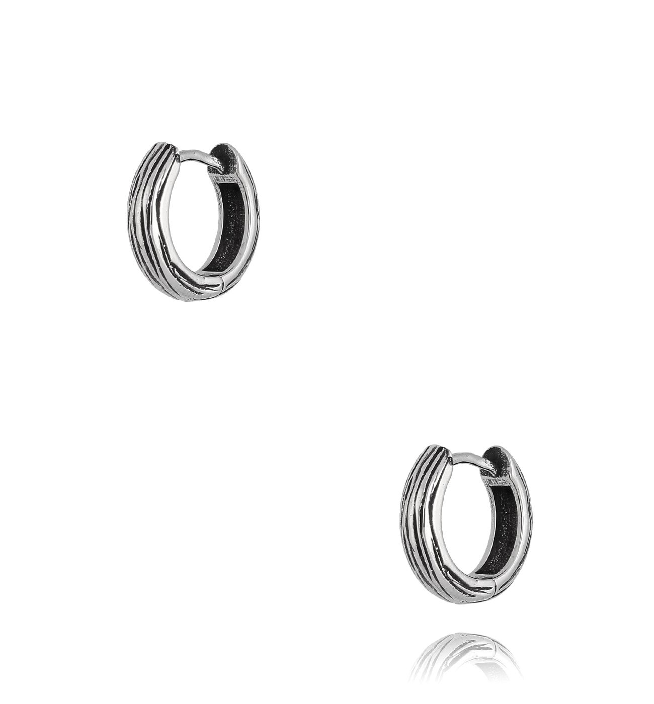 Kolczyki srebrne okrągłe Niels 054 - By Dziubeka