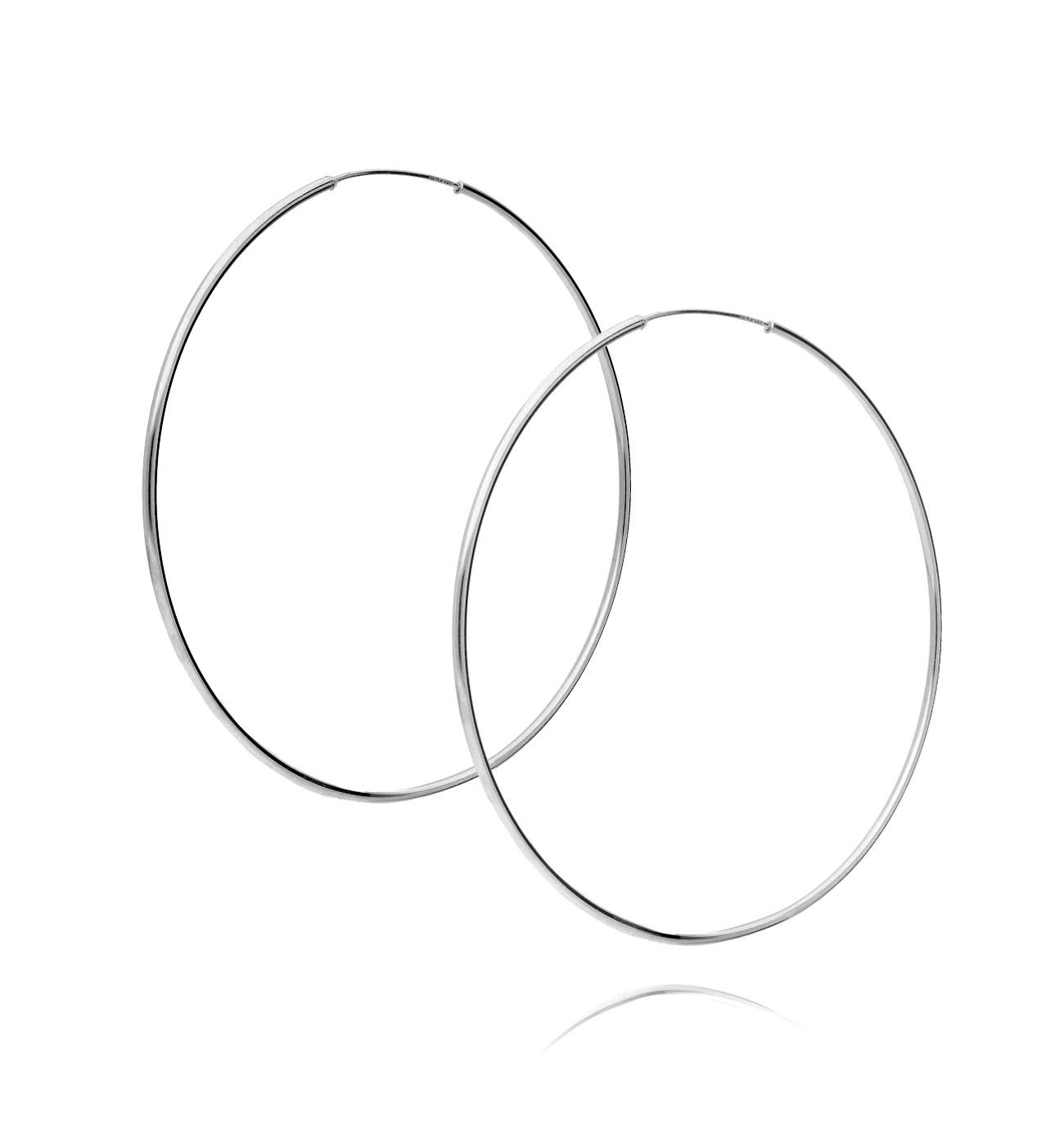 Kolczyki srebrne koła - By Dziubeka