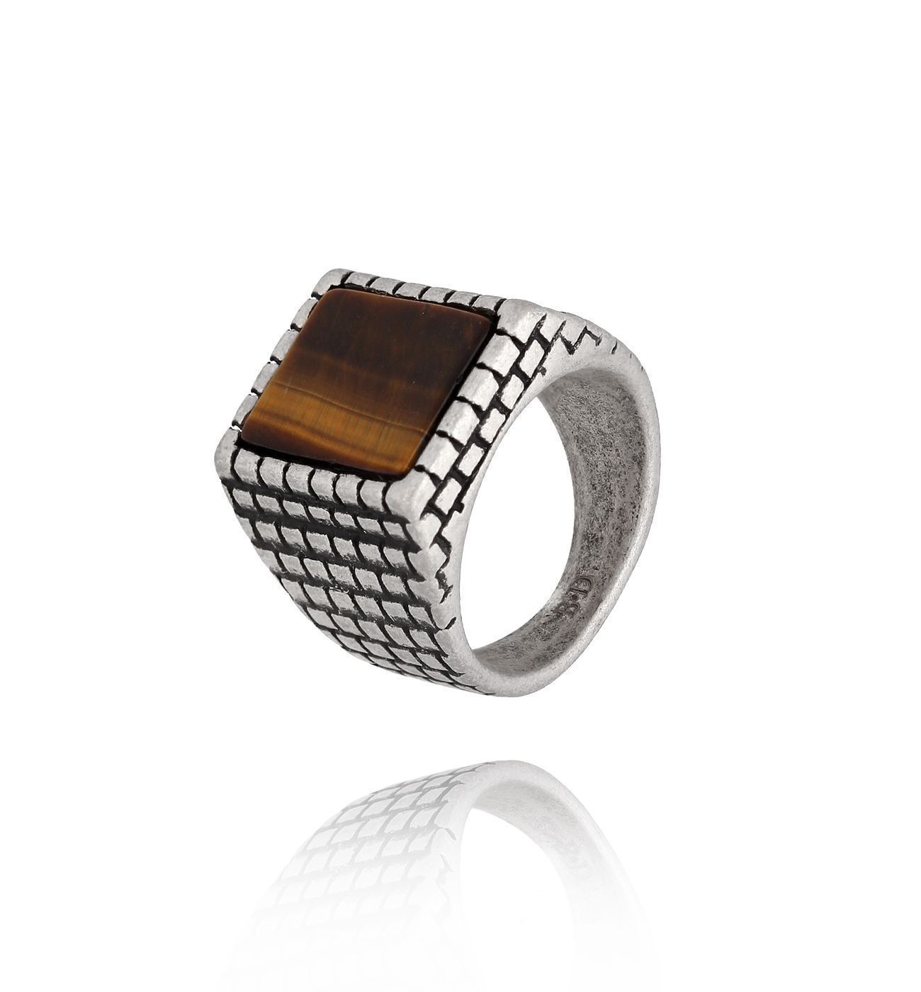 Sygnet męski z tygrysim okiem Kjartan PMITC0078