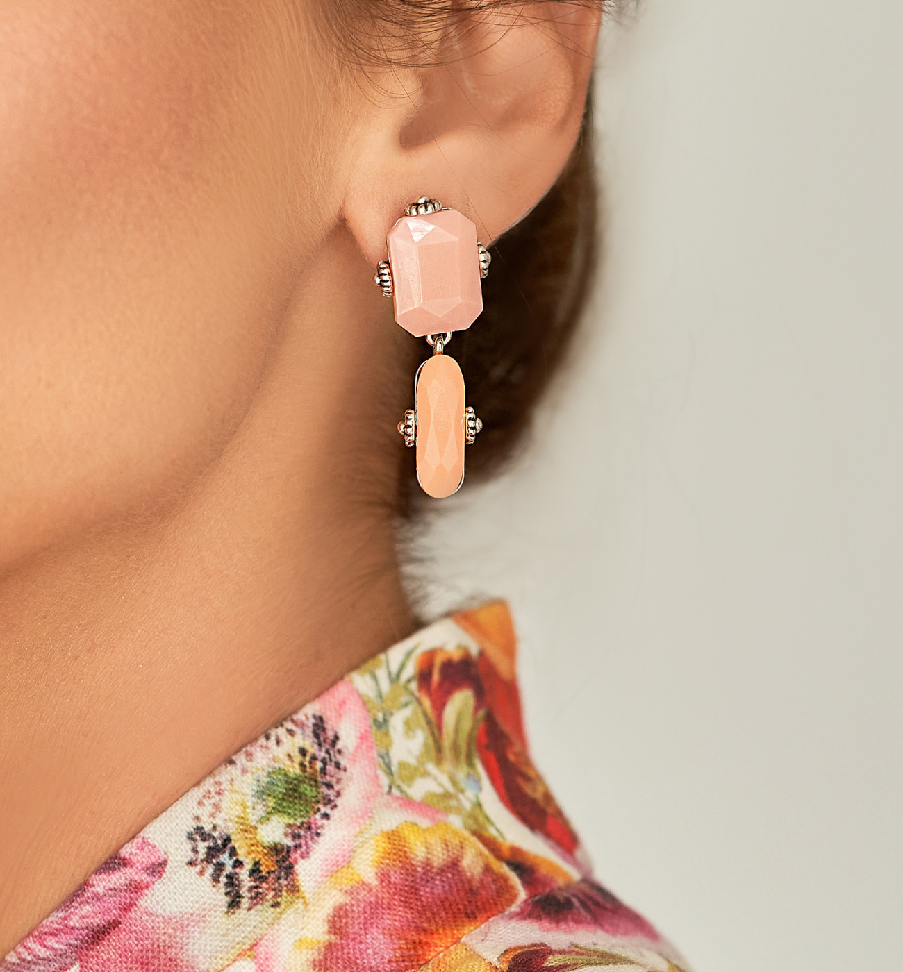 Kolczyki różowe Casaan KJO0001