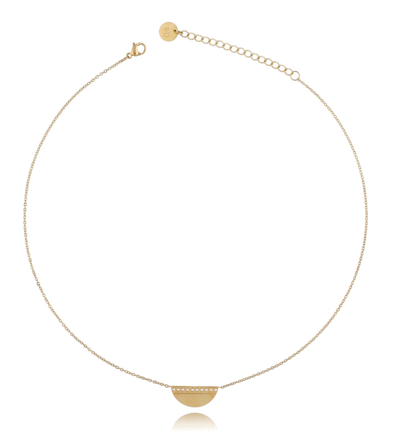 Naszyjnik złoty ze stali szlachetnej Chic - By Dziubeka