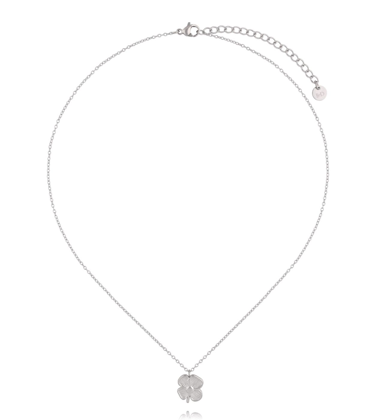 Naszyjnik z koniczynką srebrny - By Dziubeka