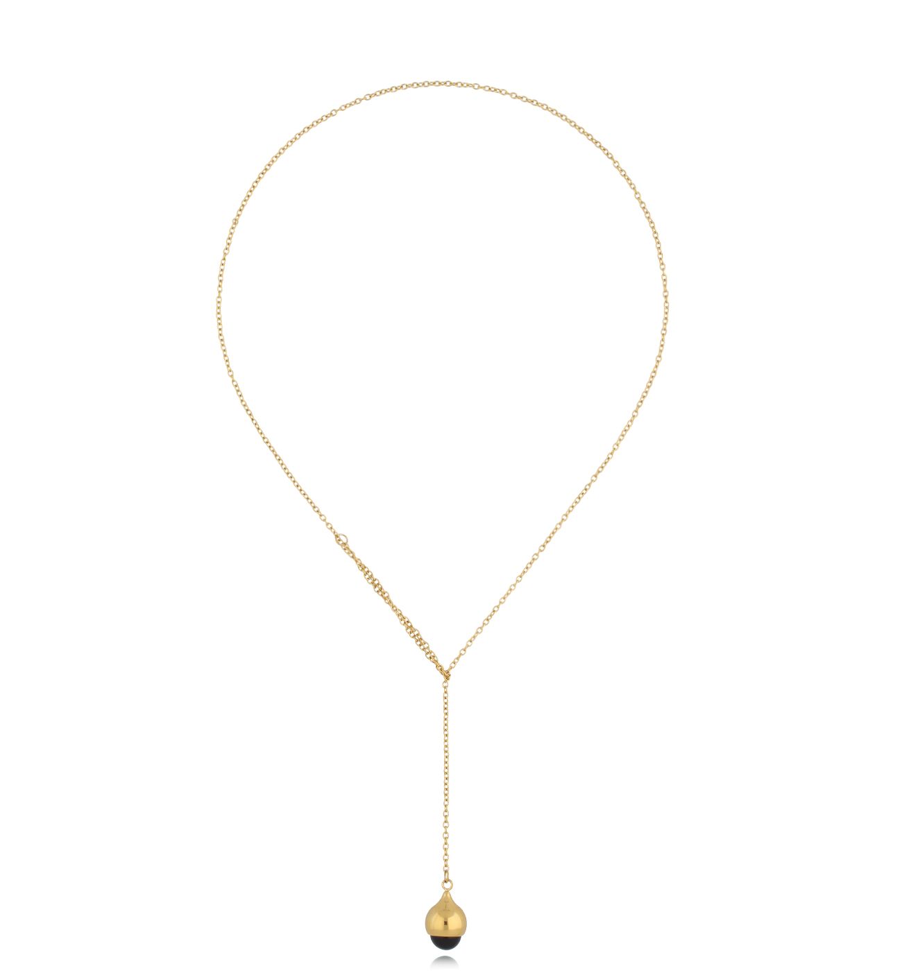 Naszyjnik z agatem złoty Play NSA0759