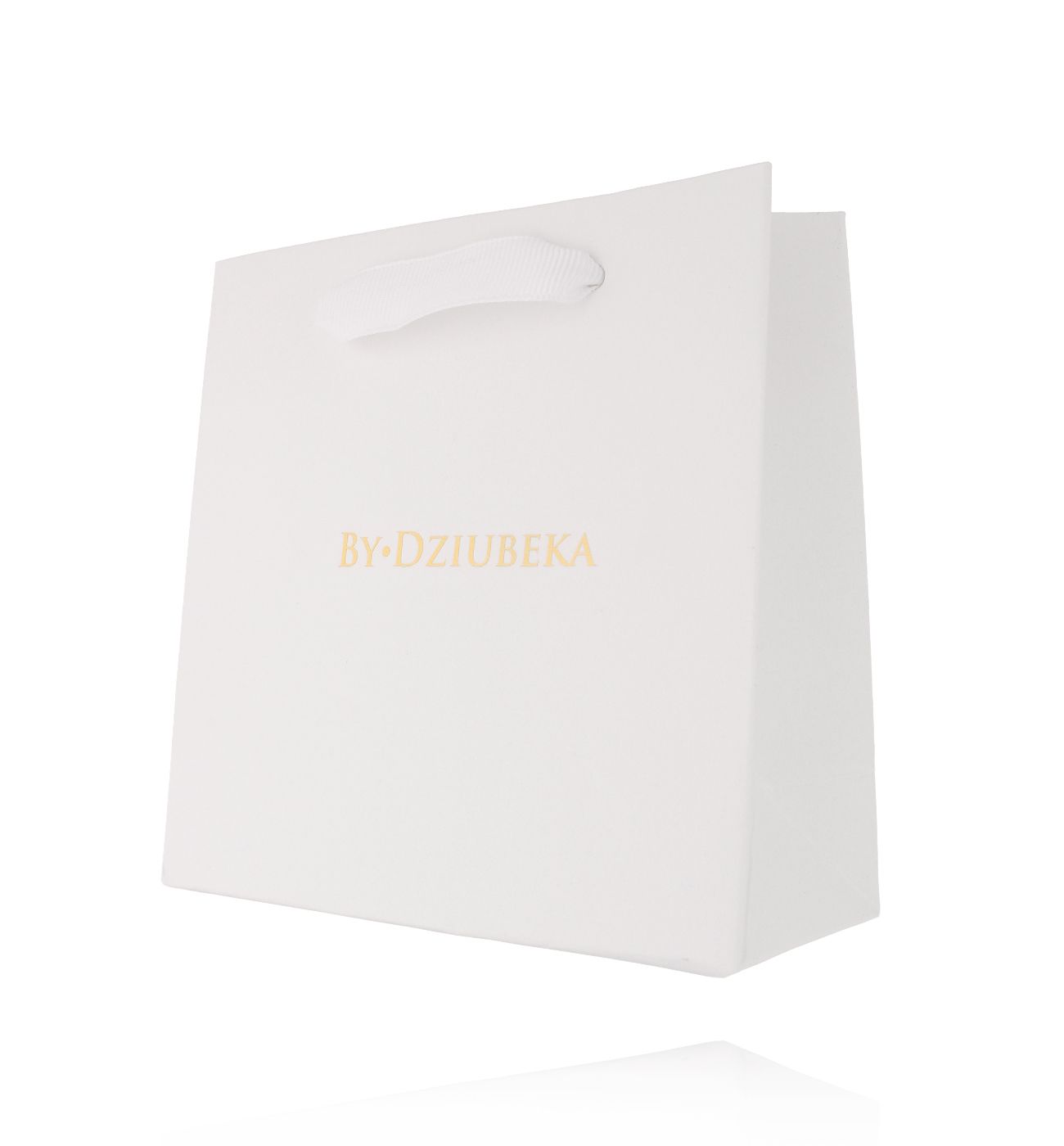 Torebka prezentowa biała mała - By Dziubeka