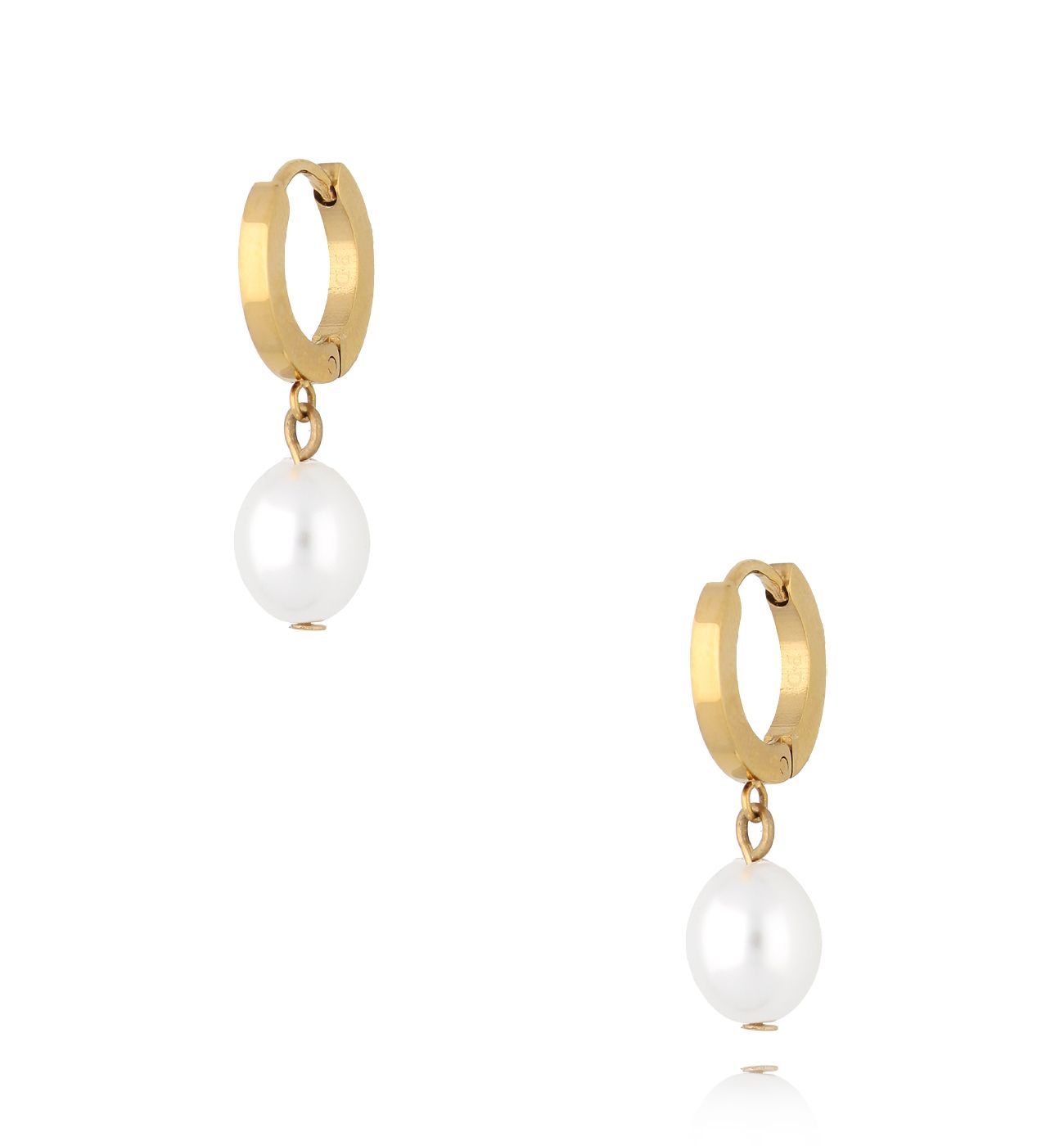 Kolczyki złote z perłą Maison KSA1065