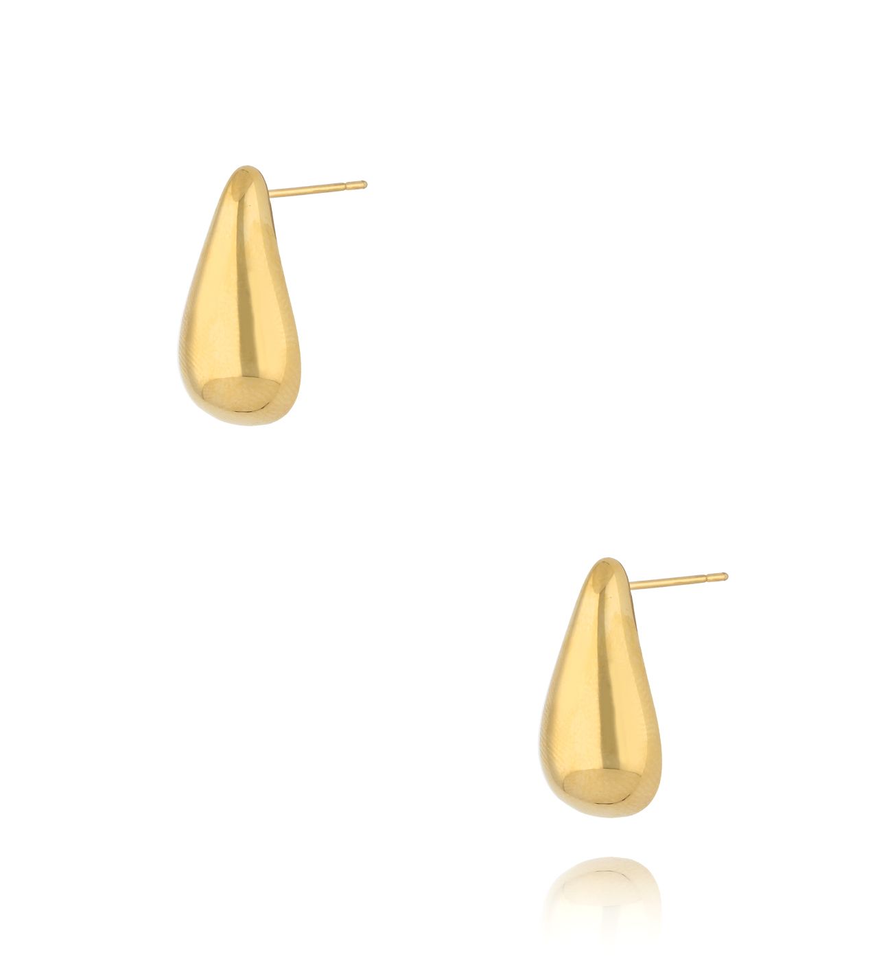 Kolczyki krople mini złote KSA1757