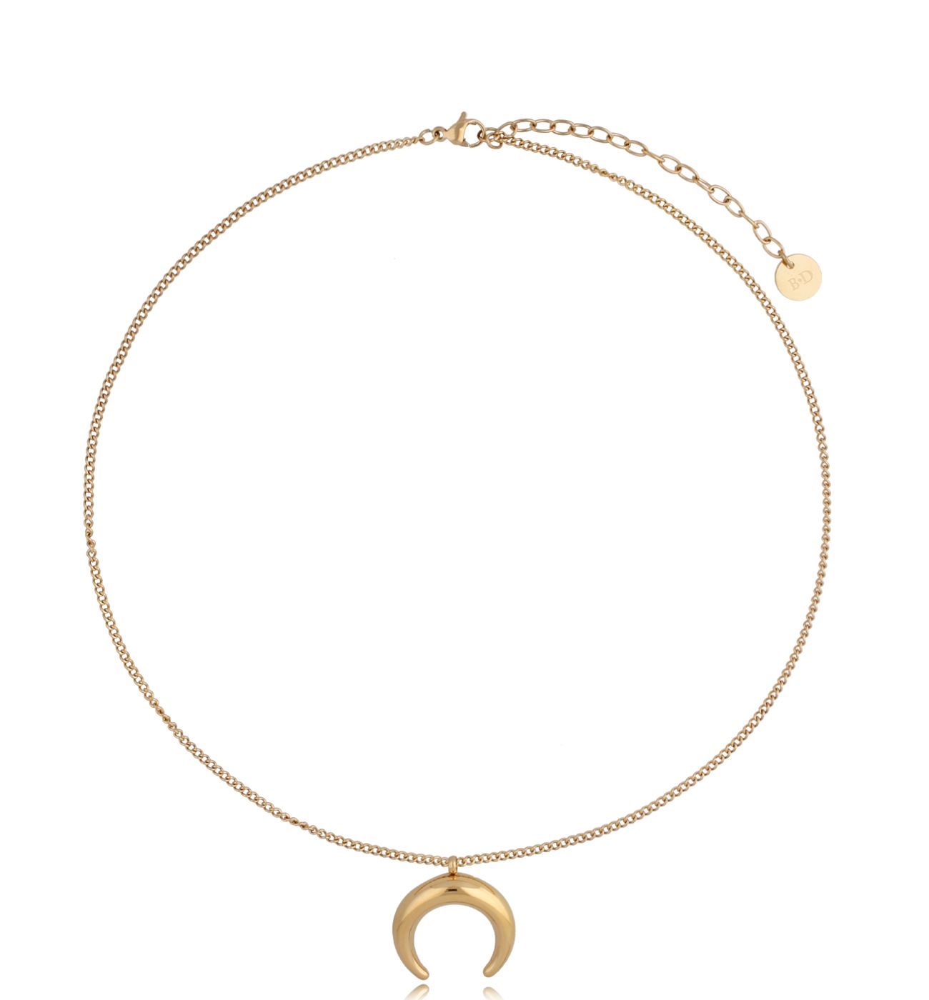 Naszyjnik złoty z księżycem Ocean Moon - By Dziubeka