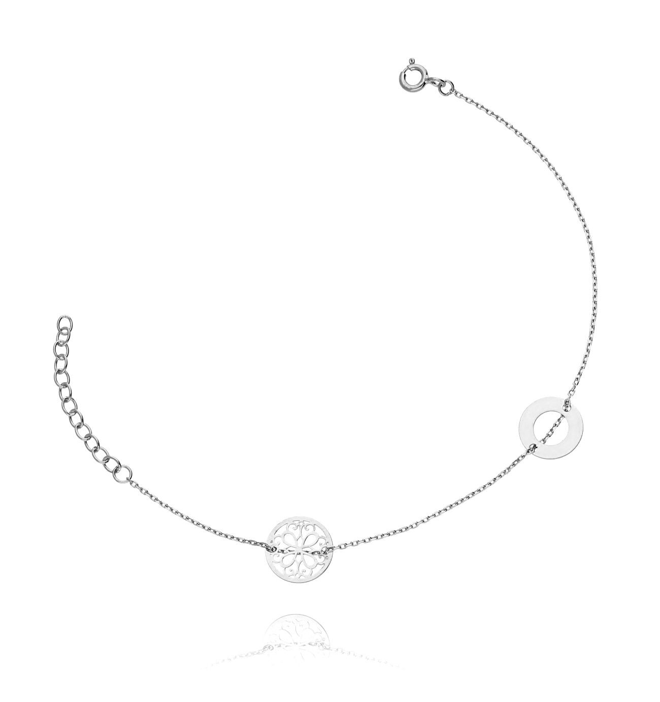 Bransoletka srebrna z kółeczkami BSE0031