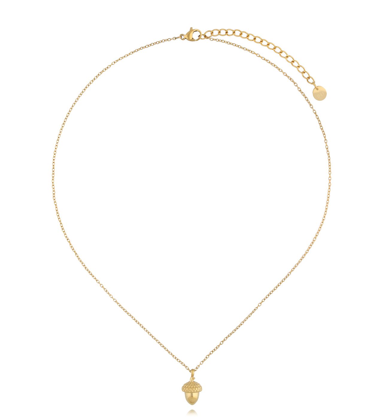 Naszyjnik z żołędziem złoty - By Dziubeka