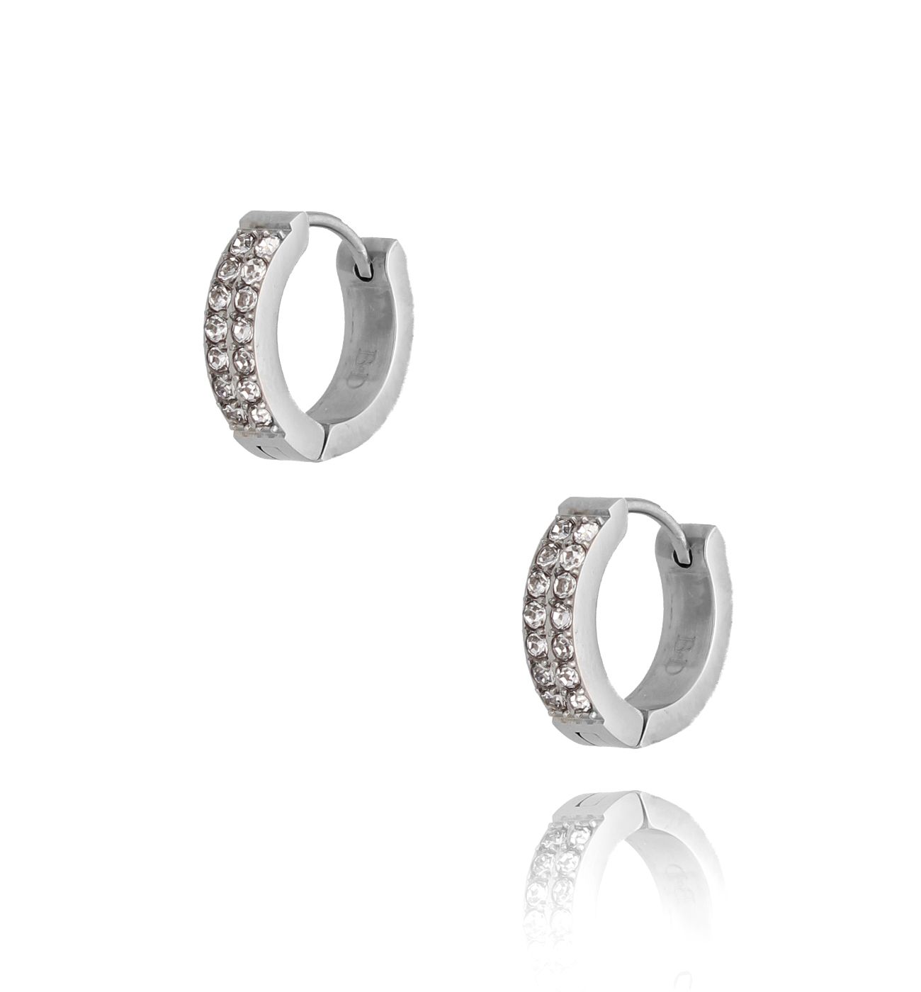 Kolczyki srebrne z cyrkoniami - By Dziubeka