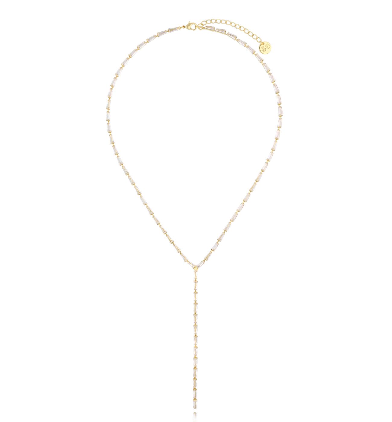 Naszyjnik złoty z krawatką Samantha - By Dziubeka