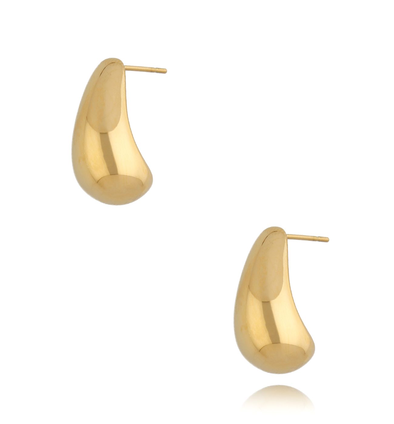 Kolczyki złote krople Drop - By Dziubeka