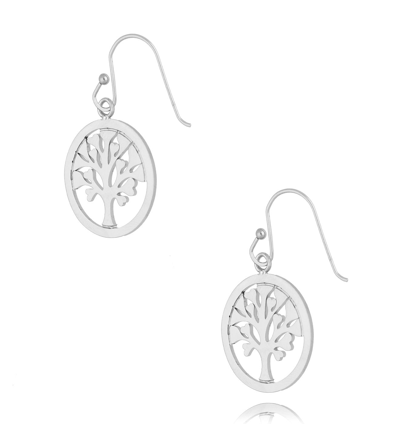 Kolczyki ze srebrnymi drzewkami Nina - By Dziubeka