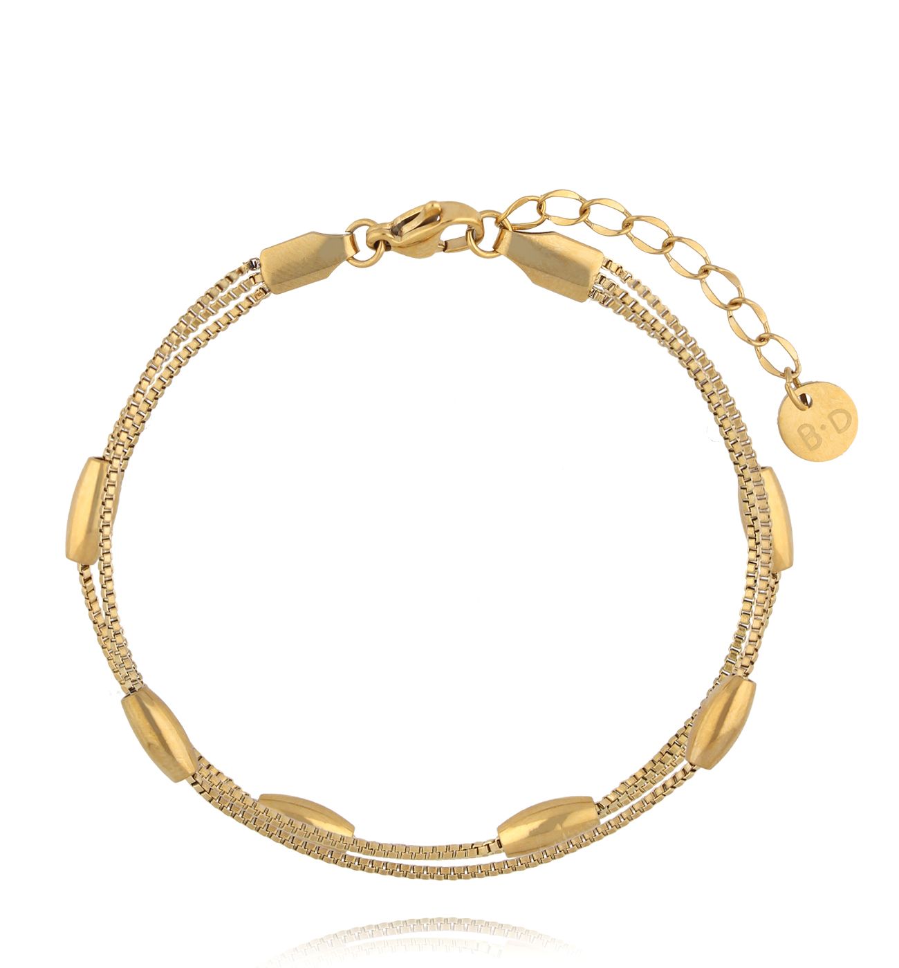 Bransoletka z delikatnym splotem złota BSY0513