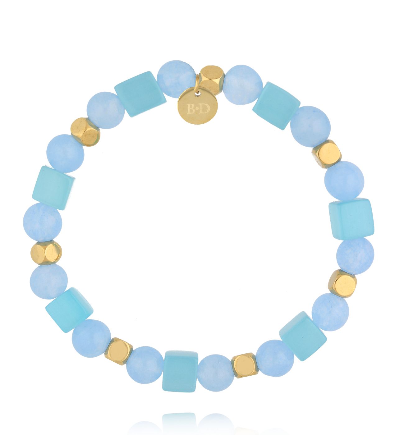 Bransoletka błękitna z kocim okiem BSC2325