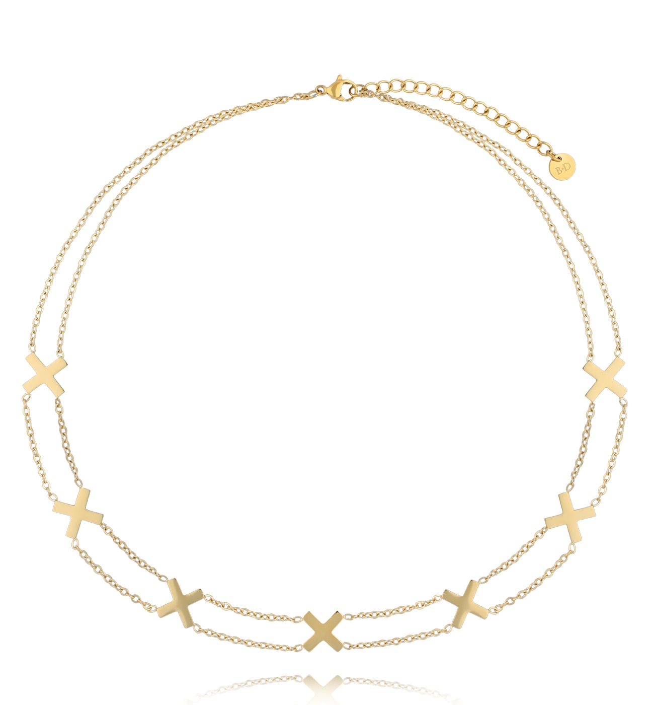 Naszyjnik z Xami złoty Graceful Faith - By Dziubeka