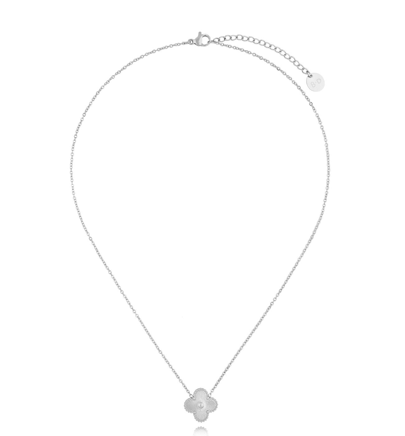 Naszyjnik srebrny z koniczynką Trifoglio NSY0201 - By Dziubeka