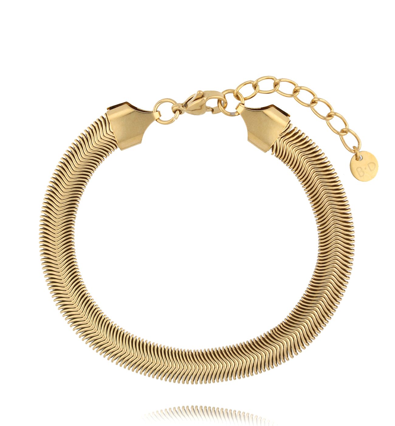 Bransoletka złota żmijka BSY0289 - By Dziubeka