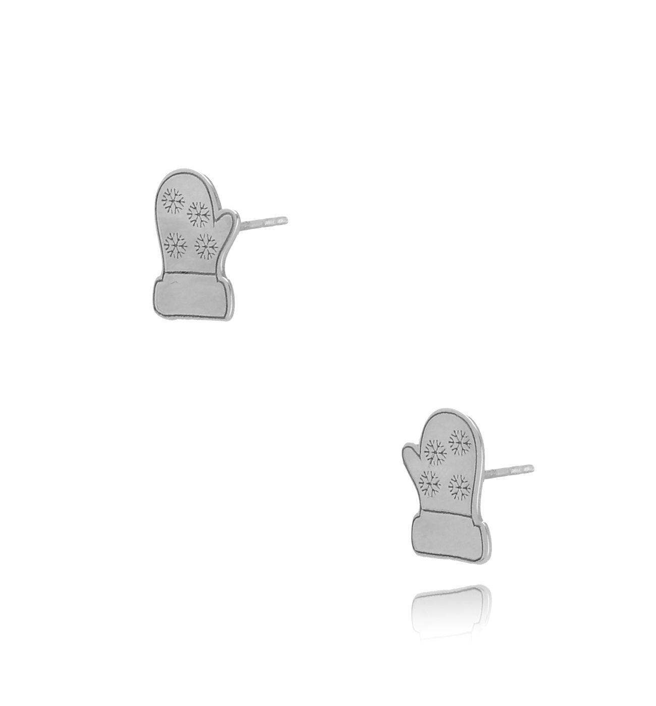 Kolczyki srebrne I love winter - By Dziubeka