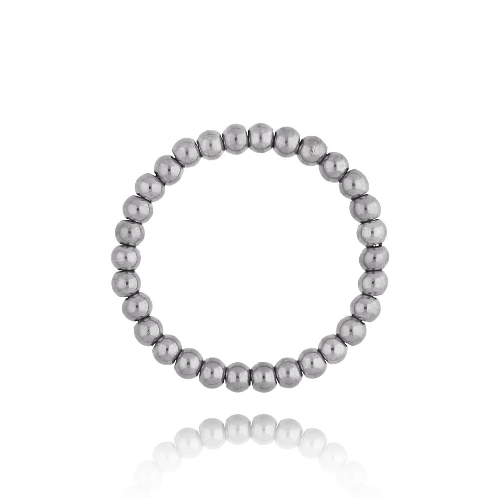 Pierścionek z kulkami srebrny Tierra PSC0363 - By Dziubeka