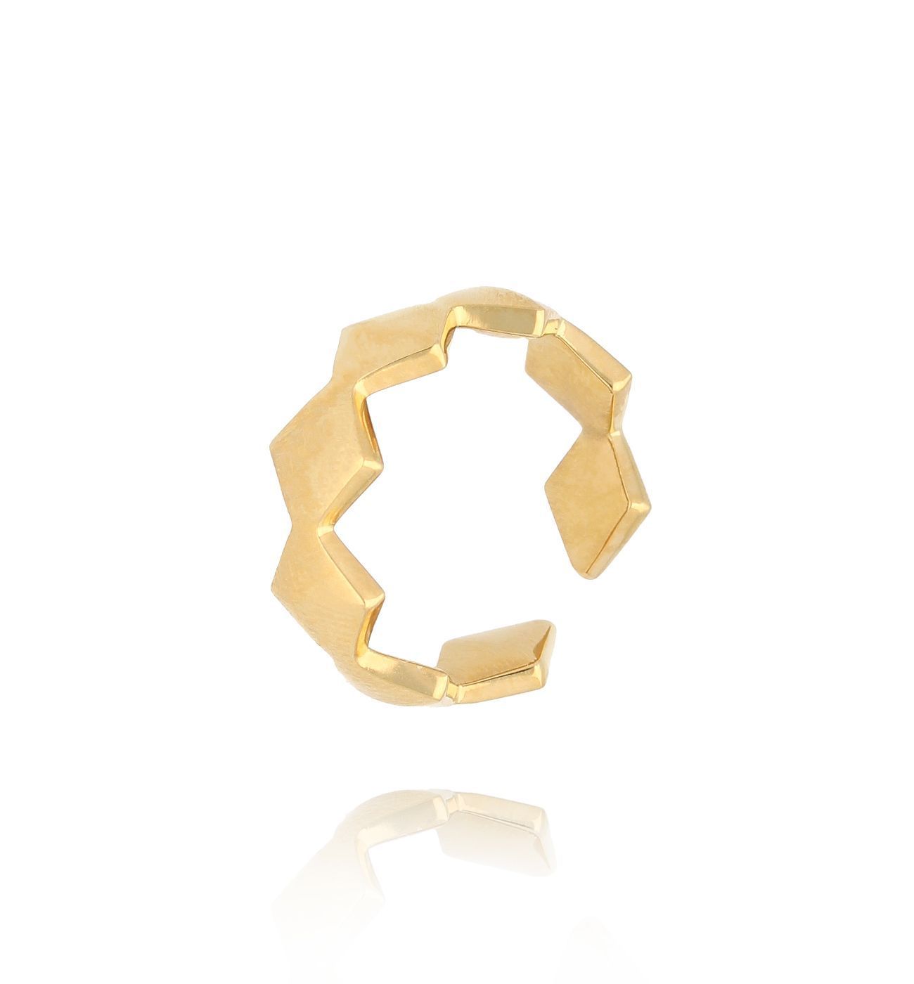 Pierścionek złoty z rombami Tessellis PSA0914