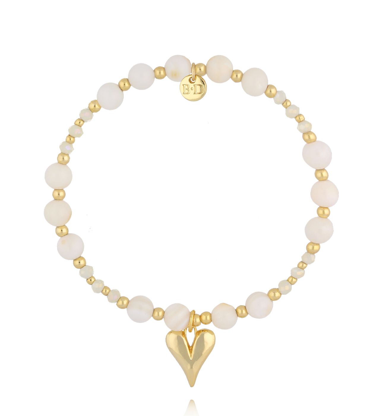 Bransoletka z muszli i szklanych koralików BSC2377